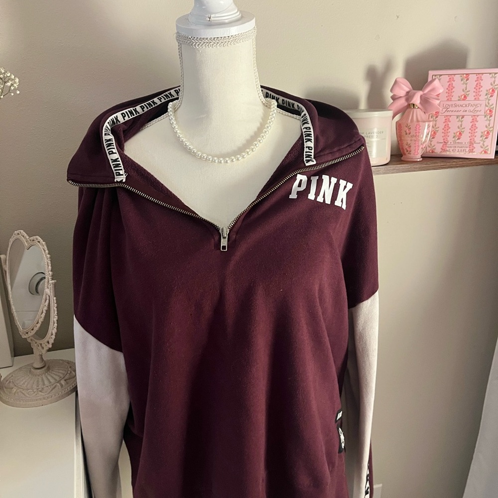 PINK Victoria's Secret vintage half zip up jacket